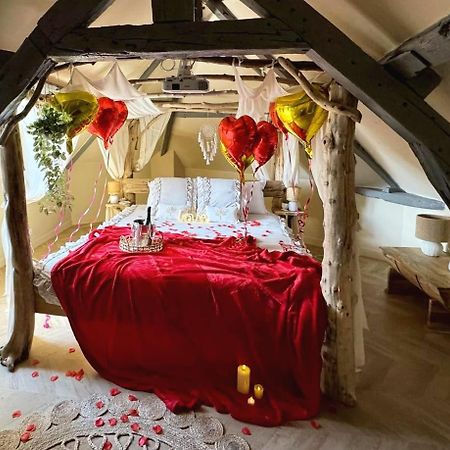 Duplex Safari Jusqu'A 4 Personnes, Spa, Cinema Et Lit Sous Les Arbres, Day Use, 10 Min Centre Amiens Ngoại thất bức ảnh
