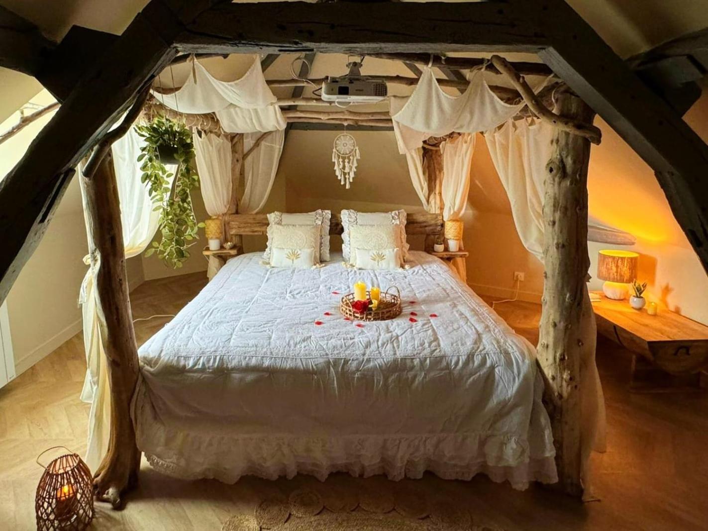 Duplex Safari Jusqu'A 4 Personnes, Spa, Cinema Et Lit Sous Les Arbres, Day Use, 10 Min Centre Amiens Ngoại thất bức ảnh